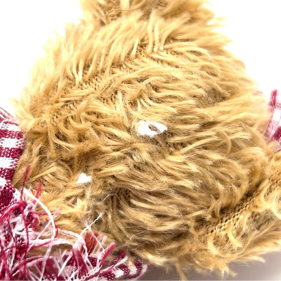 Bear Handcrafted Artisan Small Stuffed Plush Legs and Arms Rotate - Picture 4 of 7